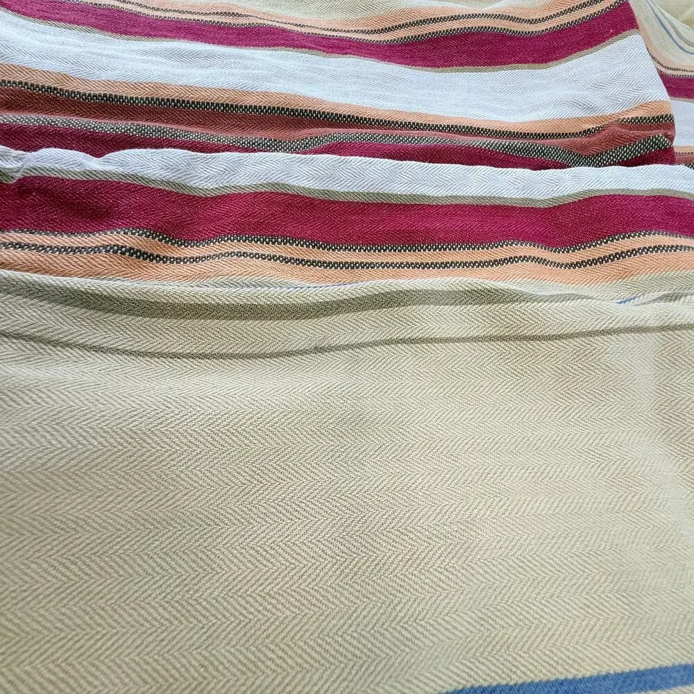 Pottery Barn Set of 2 Striped Linen Cotton Euro Shams 26